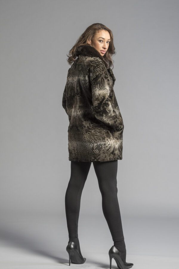 Mocha Karakul Lamb Jacket - Image 3